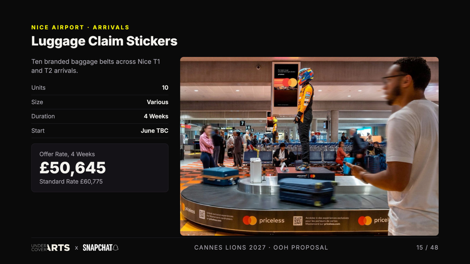 Snapchat × Undercover Arts — Cannes Lions 2027 proposal, page 15