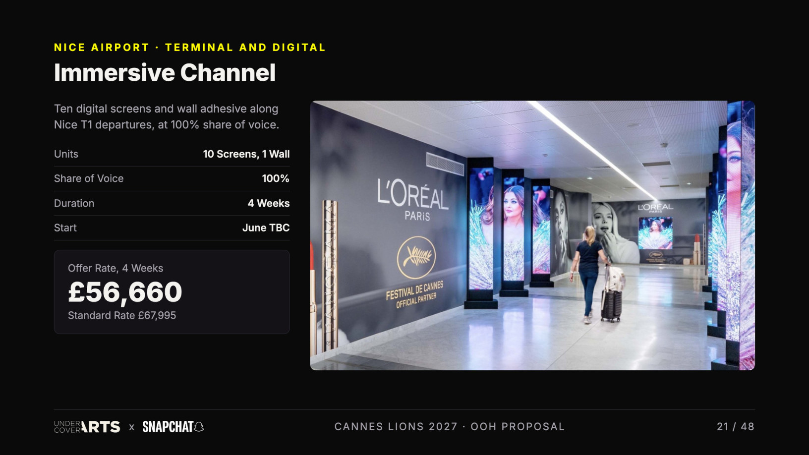 Snapchat × Undercover Arts — Cannes Lions 2027 proposal, page 21