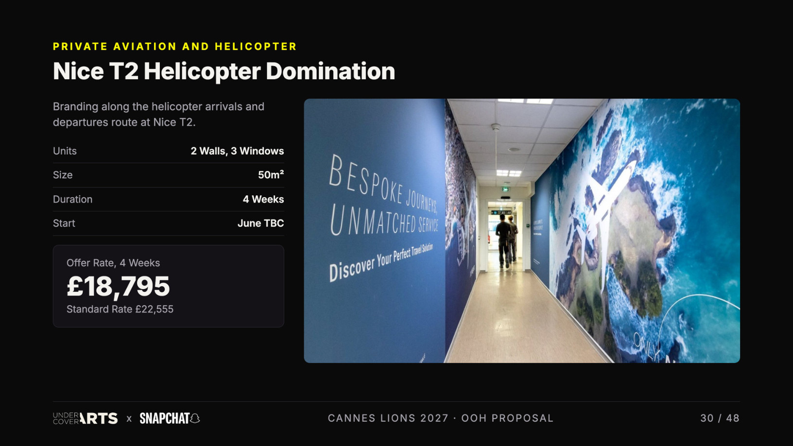 Snapchat × Undercover Arts — Cannes Lions 2027 proposal, page 30
