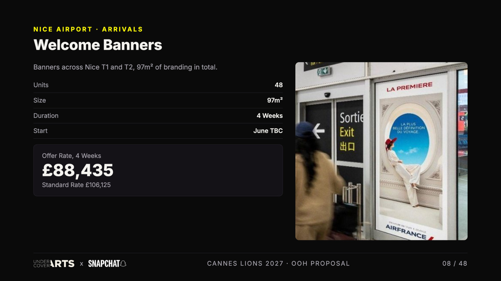 Snapchat × Undercover Arts — Cannes Lions 2027 proposal, page 8