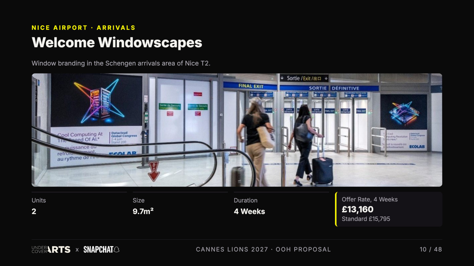 Snapchat × Undercover Arts — Cannes Lions 2027 proposal, page 10