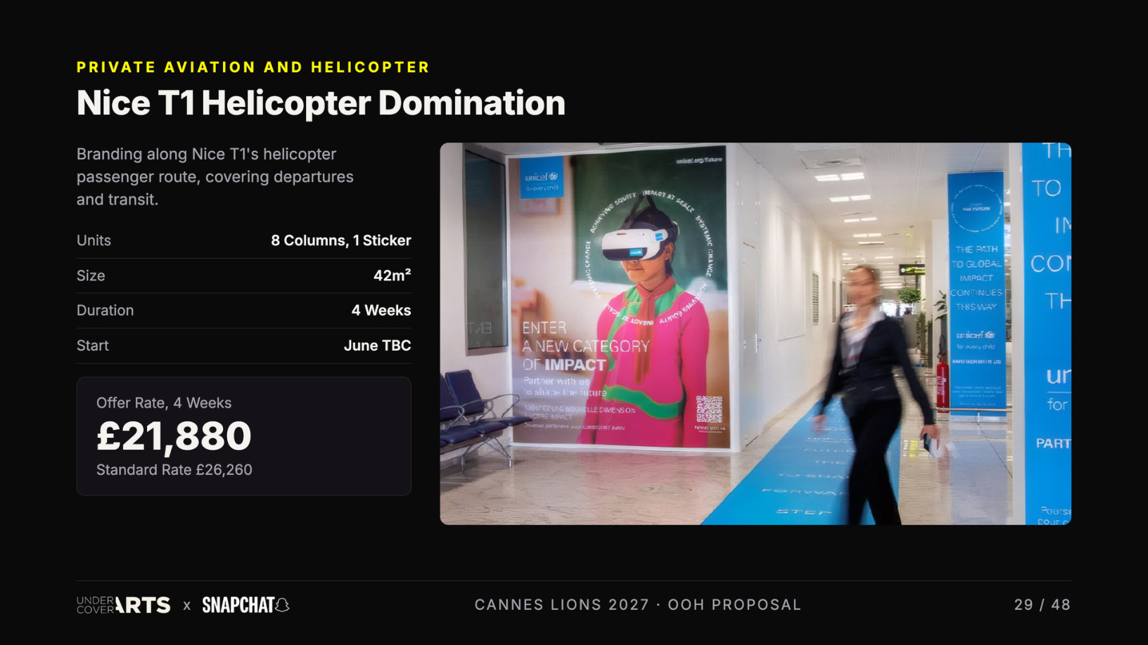 Snapchat × Undercover Arts — Cannes Lions 2027 proposal, page 29