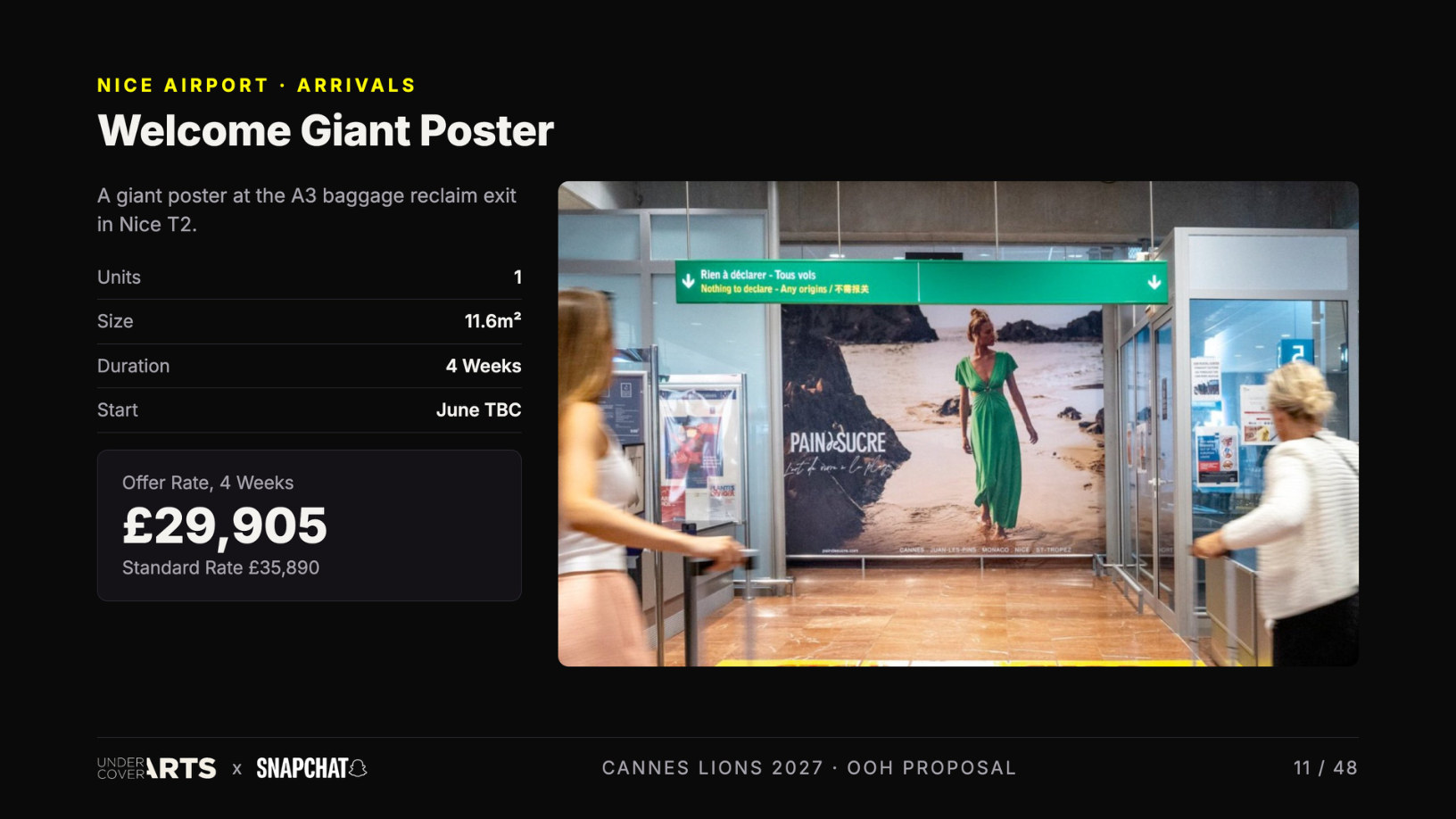 Snapchat × Undercover Arts — Cannes Lions 2027 proposal, page 11