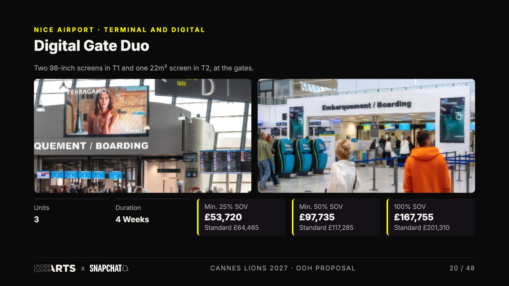 Snapchat × Undercover Arts — Cannes Lions 2027 proposal, page 20