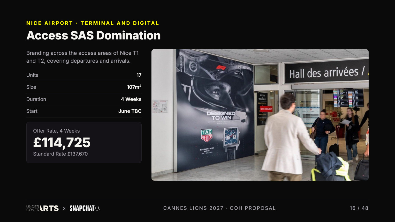 Snapchat × Undercover Arts — Cannes Lions 2027 proposal, page 16