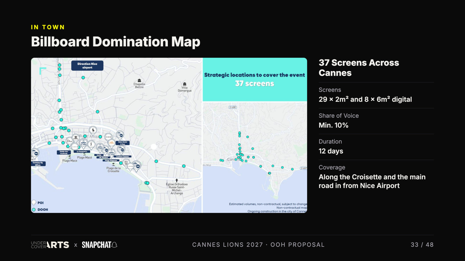Snapchat × Undercover Arts — Cannes Lions 2027 proposal, page 33